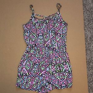 Arizona Florescent Aztec Romper